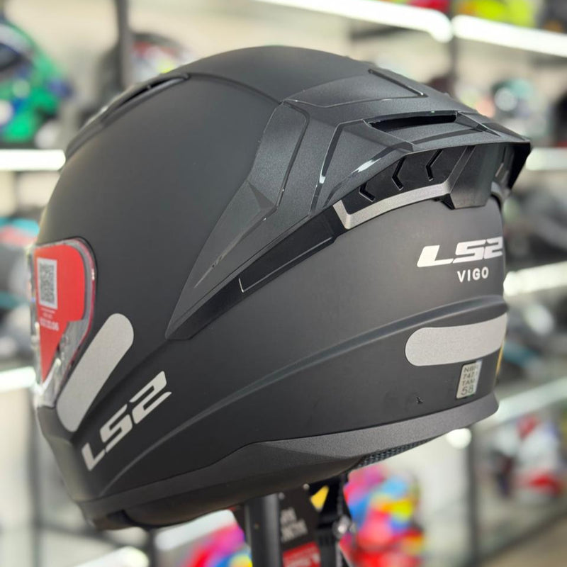 CAPACETE LS2 VIGO  FF810, MONOCOLOR PRETO FOSCO
