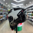 Capacete FW3 X OPEN STAR GRAFITE COM PRATA