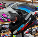 Capacete LS2 Explorer C MX701 Frontier BLK/BLUE