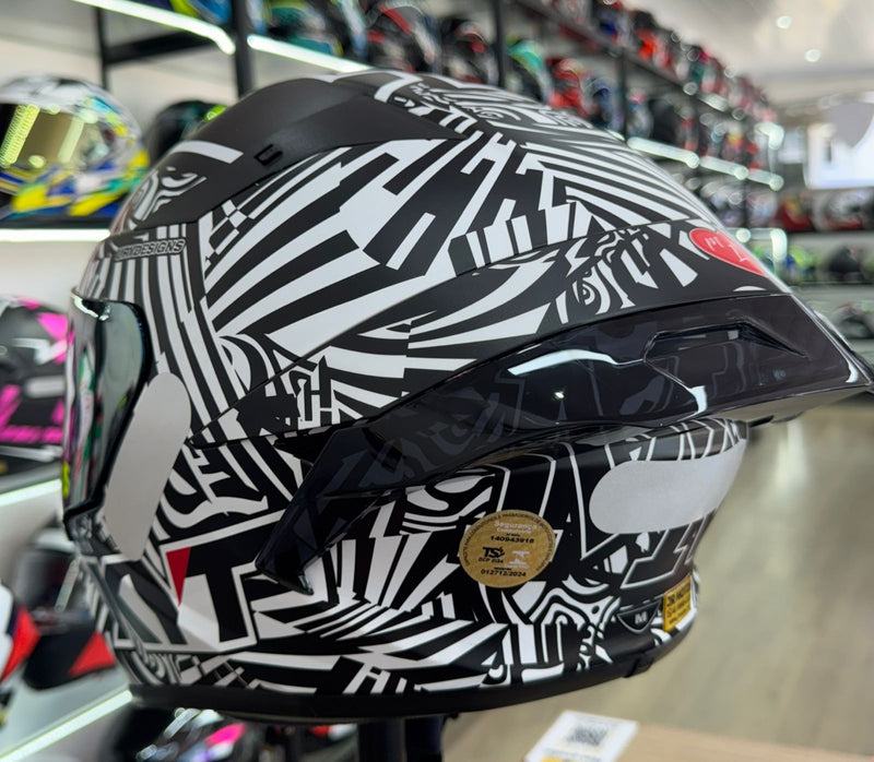 Capacete TT COURSE ESPARGARO WINTER TESTE 2020 + VISEIRA COLORIDA E AEROFOLIO