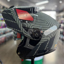 Capacete TEXX ESCAMOTEAVEL KRATOS CYBER CINZA FOSCO