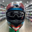 Capacete KYT R2R PARSEC BLK/BLUE/RED