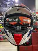 Capacete MT Thunder 4 Pental A5, com óculos interno