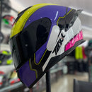 CAPACETE TEXX, RAPTOR HORNET ROXO BRANCO ROSA