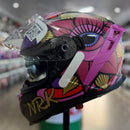 Capacete NORISK STRADA II LOTUS Matte Black Pink + 2 AEROFOLIOS BRINDE