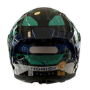 CAPACETE NORISK FLOW PULSE GREEN BLUE  + BRINDE VISEIRA COLORIDA e AEROFOLIO