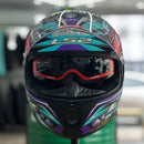 Capacete LS2 STREAM II FF808 FIREFLY MATTE BLUE PURPLE