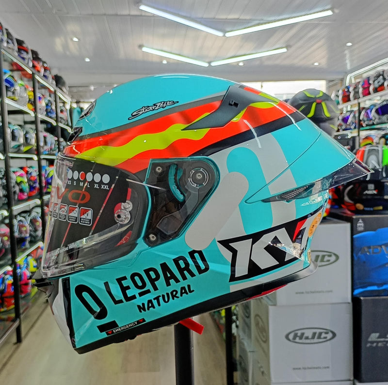 Capacete KYT TT REVO LEOPARD SPANIARD