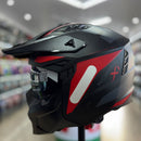 Capacete NORISK DARTH II X1 MATTE Black Red + BRINDE VISEIRA FUMÊ