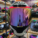 Capacete KYT TT COURSE ESPARGARO FUXIA + VISEIRA E AERO