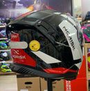 CAPACETE NORISK STRADA 2 EVOQUE BLK/ WHT/ RED