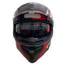 Capacete Texx KAIMAN TRACK VERM. PRETO CINZA FOSCO
