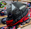 Capacete FF302 MANTY MATTE BLK/RED Com Óculos Interno