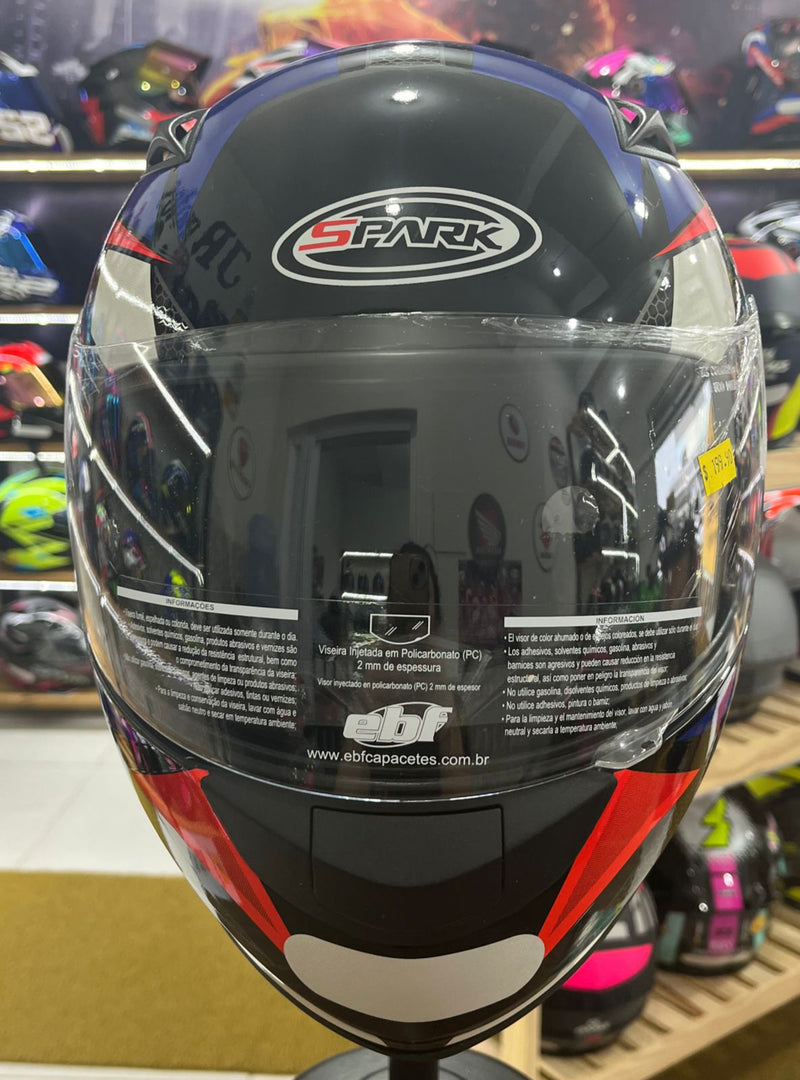 Capacete EBF Spark Flash Azul