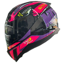 Capacete NORISK RAZOR TURBO BLACK /PINK / PURPLE