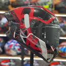 Capacete Origine Misano Red Black Gloss