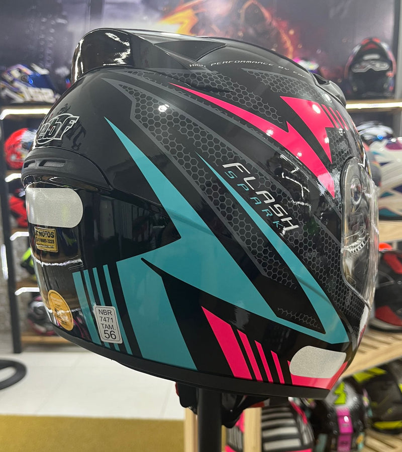 Capacete EBF Spark Flash Preto Tifany