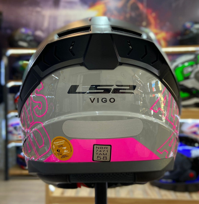 Capacete LS2 VIGO SHIFT LIGHT GREY PINK