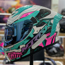 Capacete NORISK FLOW ROBOT WHT/GREEN