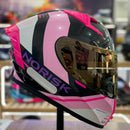 Capacete Norisk Flow run Blue/Pink