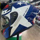 Capacete GP TECH SENSE STARLINE BRANCO AZUL