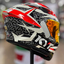 Capacete KYT TT COURSE VINALES BALANCE RED/GUNMETAL