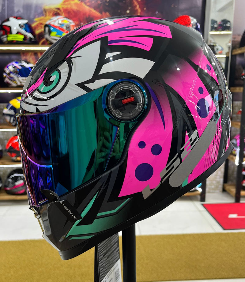 Capacete LS2 FF358 Classic Tribal Rosa