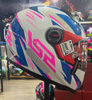 CAPACETE LS2 FF358 DRAZE ROSA E BRANCO