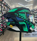 CAPACETE NORISK FLOW PULSE GREEN BLUE