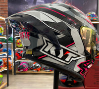 CAPACETE KYT TT COURSE ESPARGARO FUXIA