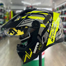 Capacete BIEFFE B-TRAIL DEFENDER PRETO/AMARELO