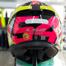 Capacete LS2 STREAM II FF808 TIGER ALDEGUER HV YLW/PINK