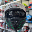 Capacete GP TECH ULTRA SV FUTURE VERDE CINZA FOSCO