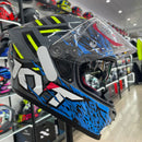 CAPACETE KYT STRIKER 2v FLAMING NARDO GREY BLUE