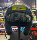 Capacete Aberto FW3 X Open Up Fox Amarelo com preto