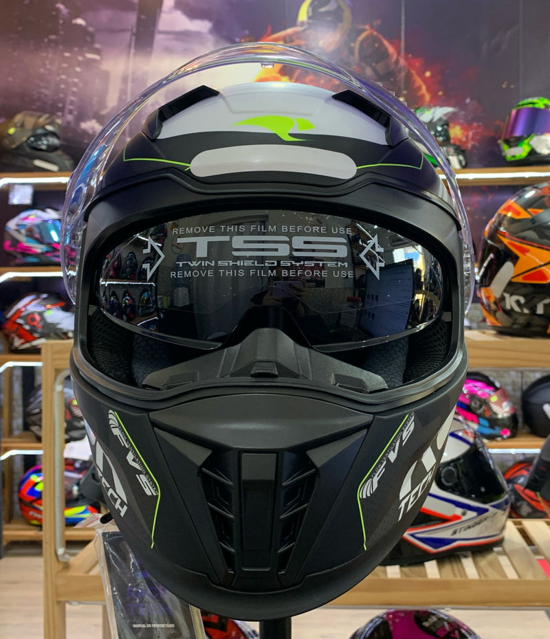 Capacete Race Tech TRACK MATTE TITANIUM BLACK