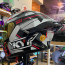Capacete KYT TT COURSE ESPARGARO FUXIA + VISEIRA E AERO