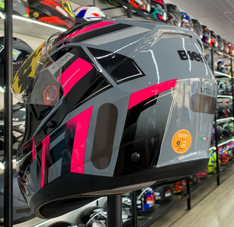 CAPACETE BIEFFE B-40 VTOUR CZ MOON/PINK