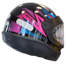 Capacete EBF AUTOMÁTICO STYLE Rosa e Azul