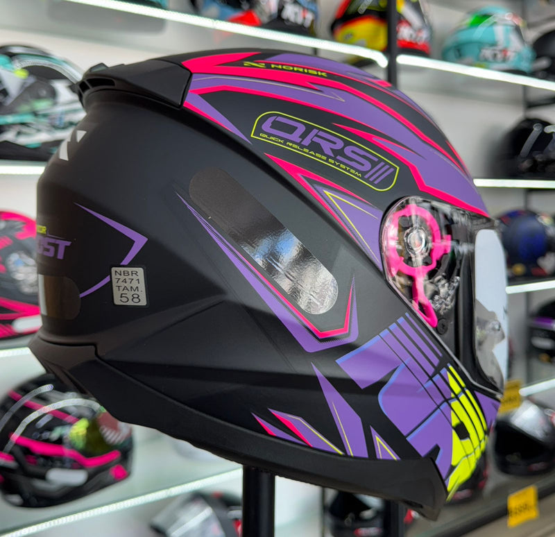 Capacete Norisk RAZOR GHOST MATTE BLACK PURPLE