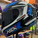 CAPACETE DRAKEN SPIRIT PRETO AZUL BRANCO