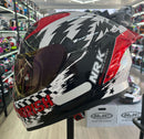 CAPACETE NORISK FLOW DAYTONA WHT RED