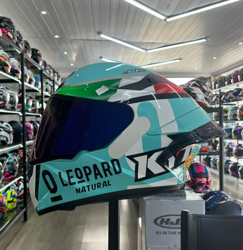 KYT TT COURSE Leopard Dalla Porta + Viseira Colorida e Aero