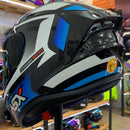 CAPACETE DRAKEN SPIRIT PRETO AZUL BRANCO