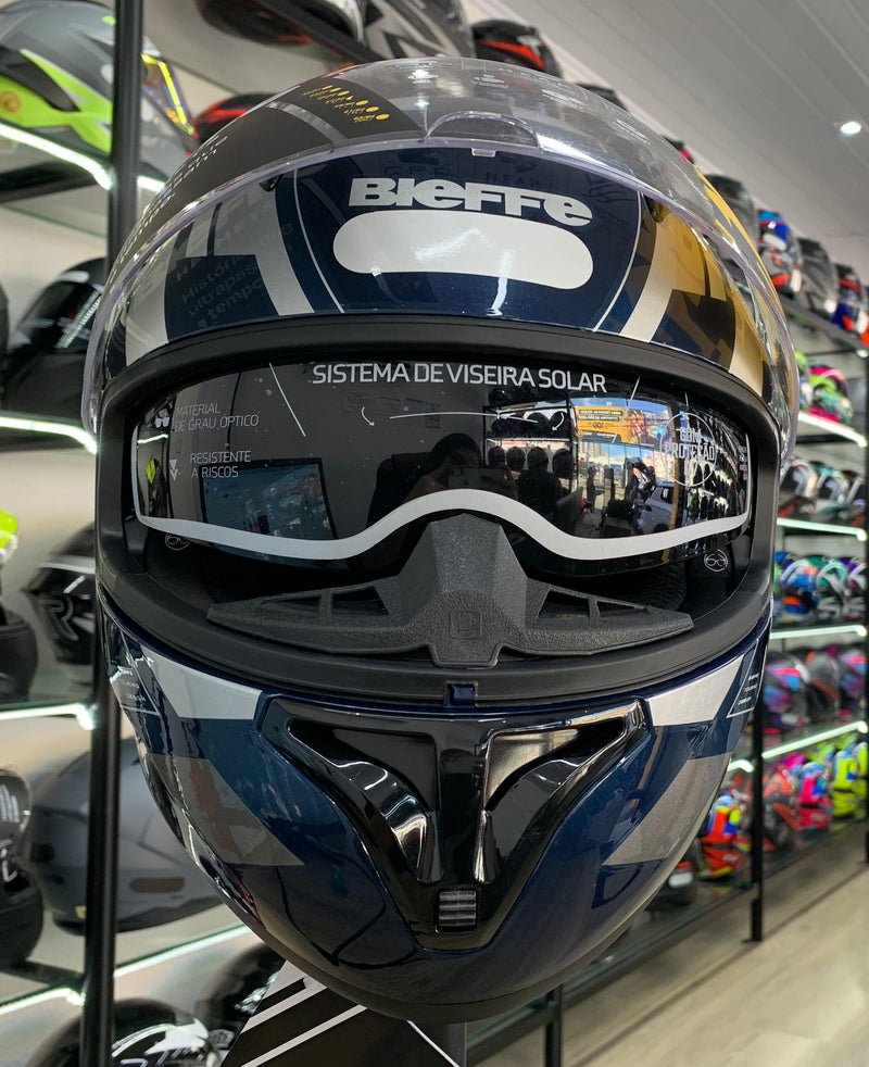 CAPACETE BIEFFE B-40 ESSENCE AZUL AZUL