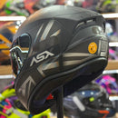 Capacete ASX DRAKEN UK PRETO CINZA FOSCO