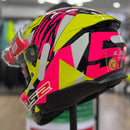 Capacete LS2 STREAM II FF808 TIGER ALDEGUER HV YLW/PINK