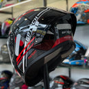 Capacete GP TECH SENSE MOTION PRETO CINZA VERM