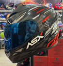 Capacete Sportivo ASX City Arrow Preto, Grafite, Vermelho
