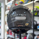 Capacete GP TECH ULTRA  SV RANGE TITÂNIO E PRETO
